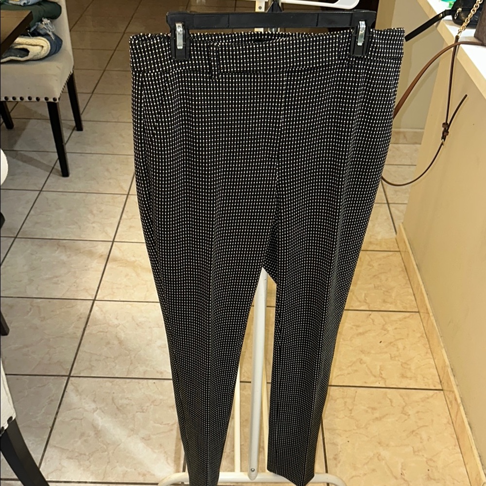 Men's Black and White Checkered Pants